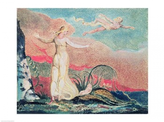 BALXND70232 The Book of Thel Plate 4 Thel in The Vale of Har 1794 Poster Print by William Blake - 24 x 18 in.