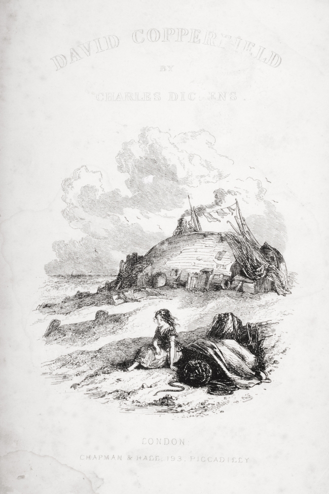 DPI1860179 Title Page Illustration From the Charles Dickens Novel David Copperfield by H. K. Browne Known As Phiz Poster Print, 12 x 18