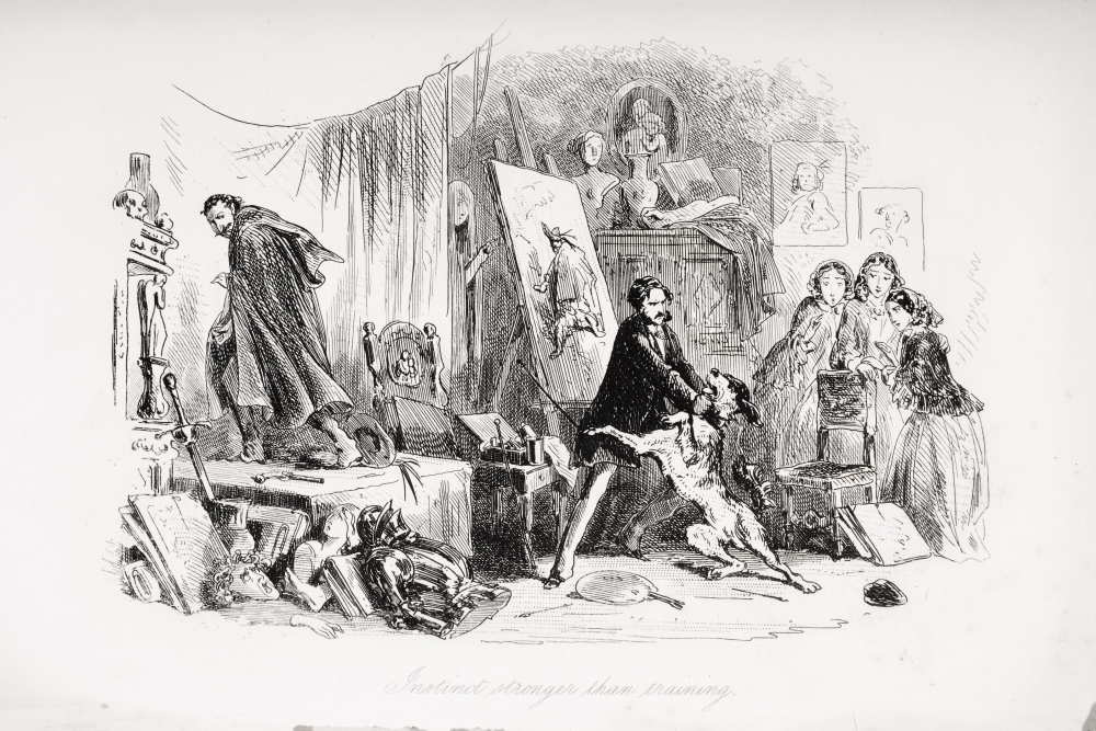 Instinct Stronger Than Training. Illustration From the Charles Dickens Novel Poster Print, 36 x 24