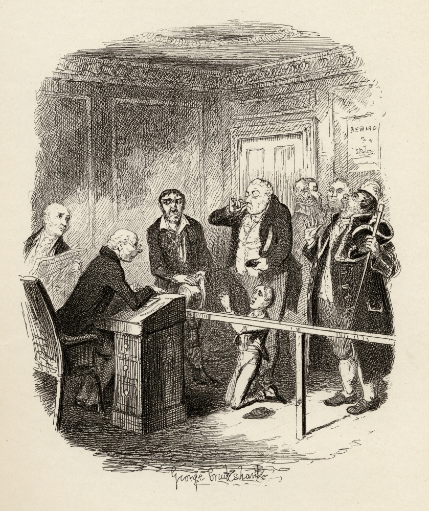 Oliver Escapes Being Bound Apprentice to the Sweep From the Book the Adventures of Oliver Twist by Charles Dickens Wit 1 Poster Print, 13 x 16