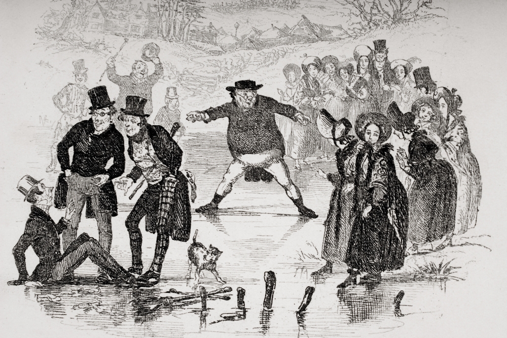 Mrpickwick Slidesillustration From the Charles Dickens Novel the Pickwick Papers by Hk Browne Known As Phiz Poster Print, 36 x 24