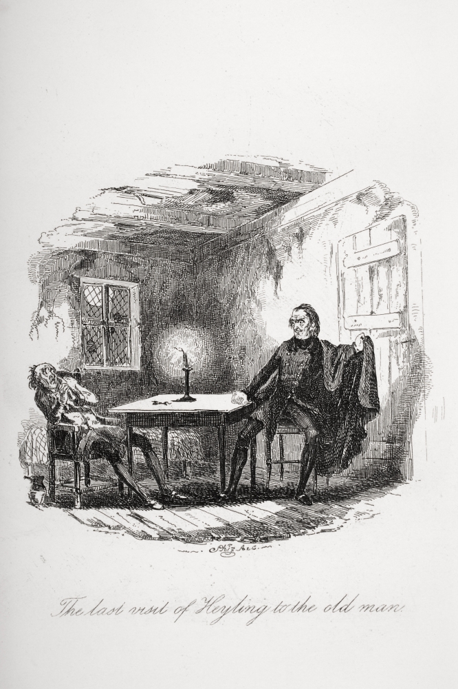 DPI1860235LARGE The Last Visit of Heyling to the Old Man. Illustration From the Charles Dickens Poster Print, 24 x 36