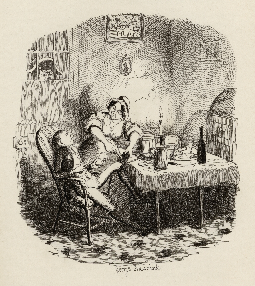 Mr. Claypole As He Appeared When His Master Was Out. From the Book the Adventures Poster Print, 13 x 15