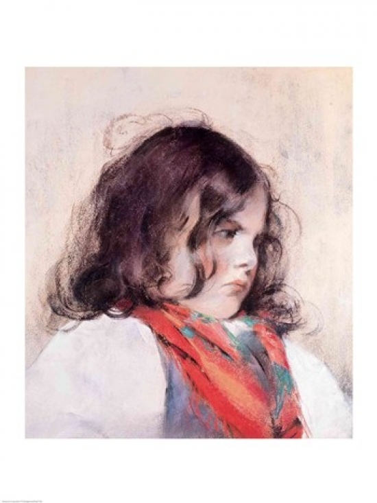 Picture of Posterazzi BALXIR167560LARGE Head of A Child Poster Print by Mary Cassatt - 24 x 36 in. - Large