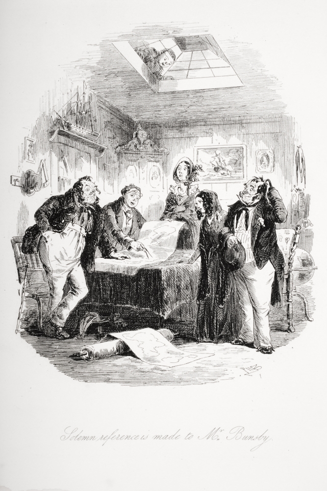Solemn Reference Is Made to Mr Bunsby Illustration From the Charles Dickens Novel Dombey & Son by Hk Browne Known As 2 Poster Print, 24 x 36