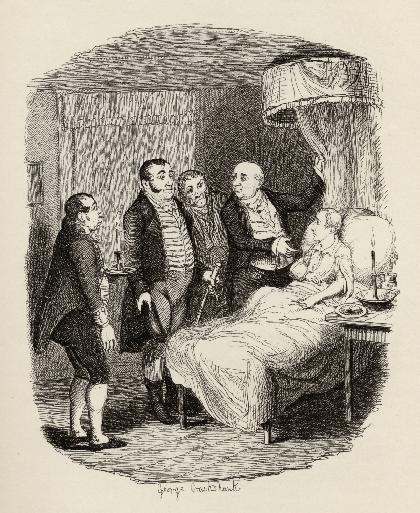 Oliver Waited on by the Bow Street Runners From the Book the Adventures of Oliver Twist by Charles Dickens with Illust 2 Poster Print, 26 x 32