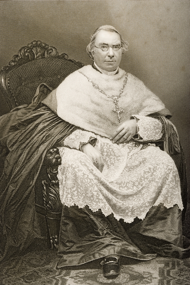 DPI1860408 Nicholas Patrick Wiseman 1802-1865. English Cardinal First Archbishop of Poster Print, 12 x 18