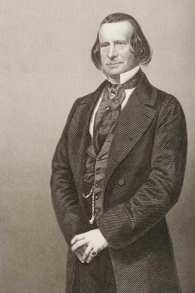DPI1860427 Samuel Phelps 1804-1878. English Shakesperean Actor & Manager. Engraved by Poster Print, 12 x 18