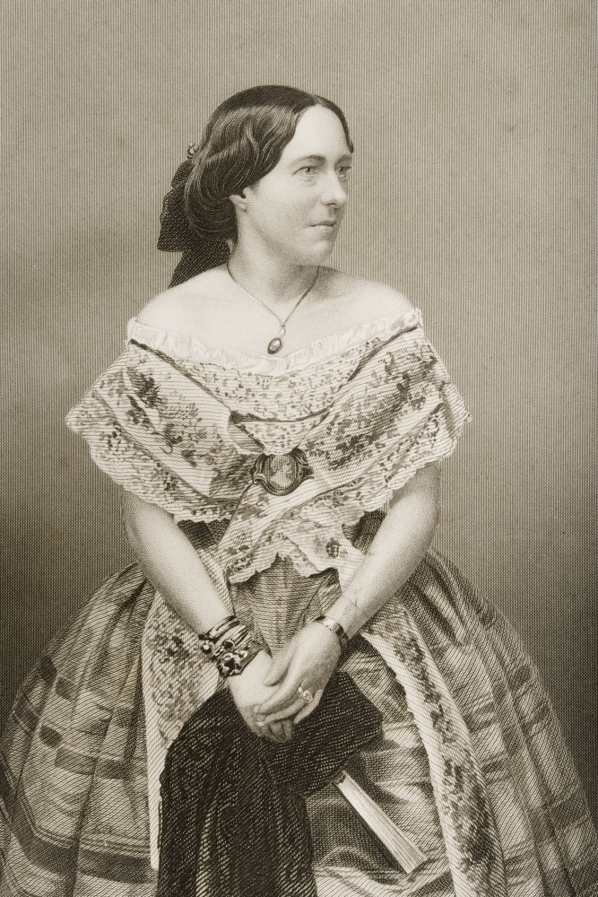 DPI1860410LARGE Clara Novello 1818-1908. English Operatic Soprano Singer. Engraved by D. J. Pound Poster Print, 24 x 36