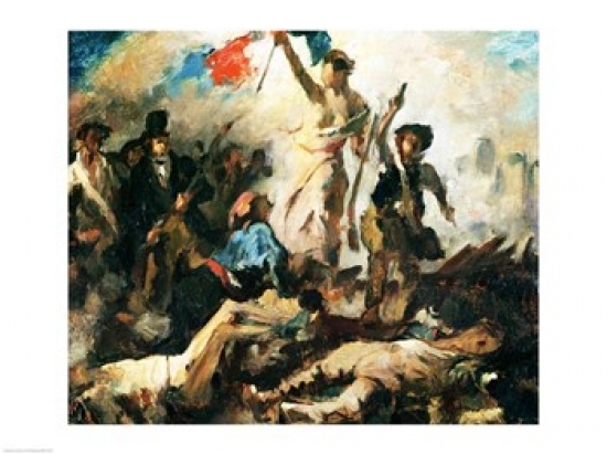 Picture of Posterazzi BALXIR177553LARGE Study for Liberty Leading The People Poster Print by Eugene Delacroix - 36 x 24 in. - Large