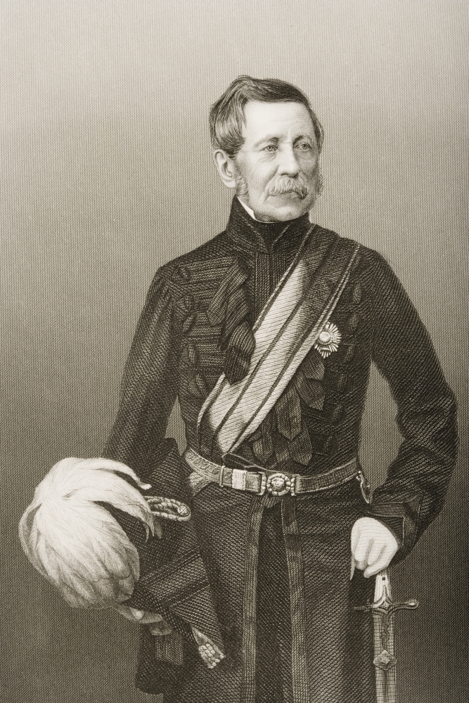 Sir John Fox Burgoyne 1782-1871. British Field Marshal. From An Engraving by Poster Print
