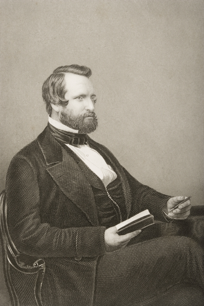 DPI1860429 Sir Francis Crossley Bart. 1817-1872. British M. P. for Halifax & Manager of Poster Print, 12 x 18