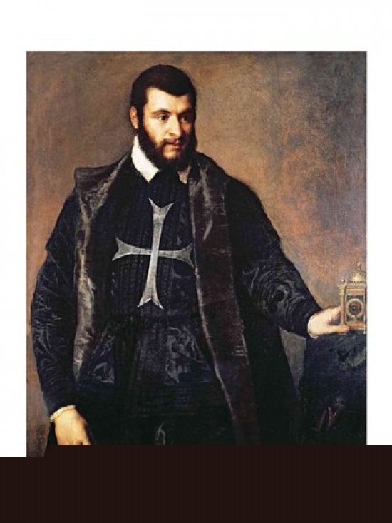 Picture of Posterazzi BALXIR182663 Portrait of A Knight of The Order of Malta Poster Print by Titian - 18 x 24 in.