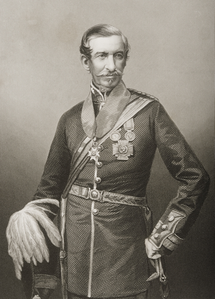 Sir Archdale Wilson 1803-1874. British General. Engraved by D. J. Pound From A Poster Print 12 x 16