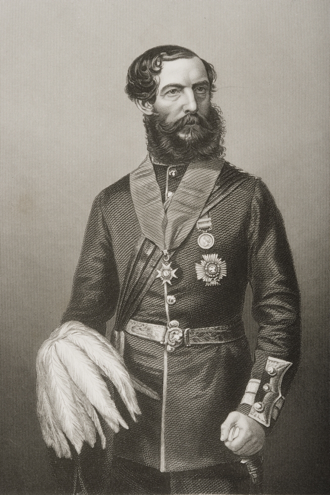 Sir John Eardley Wilmot Inglis Kcb1814-1862 British Major-Generalengraved by Dj Pound From A Photograph by Mayal Poster Print