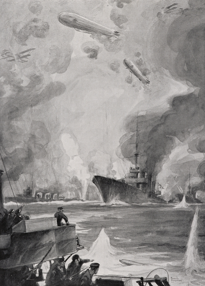 DPI1860677LARGE British Air & Naval Attack on Cuxhaven Germany December 1914 Poster Print, 24 x 32