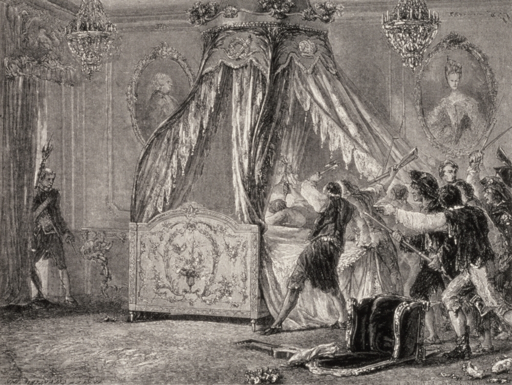 DPI1860685LARGE French Revolution Storming the Queens Bedroom October 1789 Poster Print, 32 x 24
