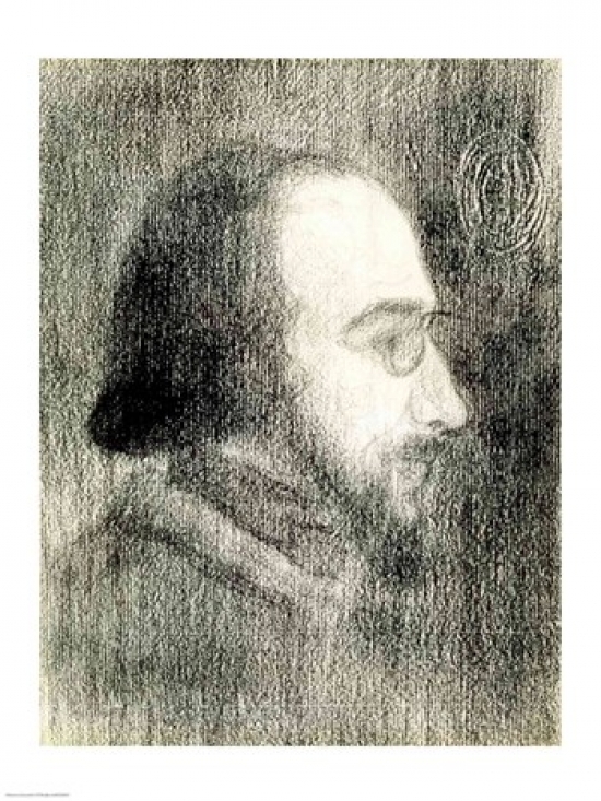 Picture of Posterazzi BALXIR188872LARGE Erik Satie Poster Print by Paul Signac - 24 x 36 in. - Large