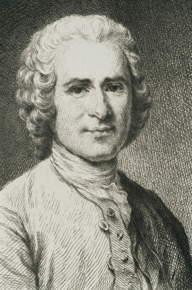 DPI1860660 Jean Jacques Rousseau 1712 to 1778 Swiss Philosopher From 19th Century Engraving Poster Print, 11 x 17