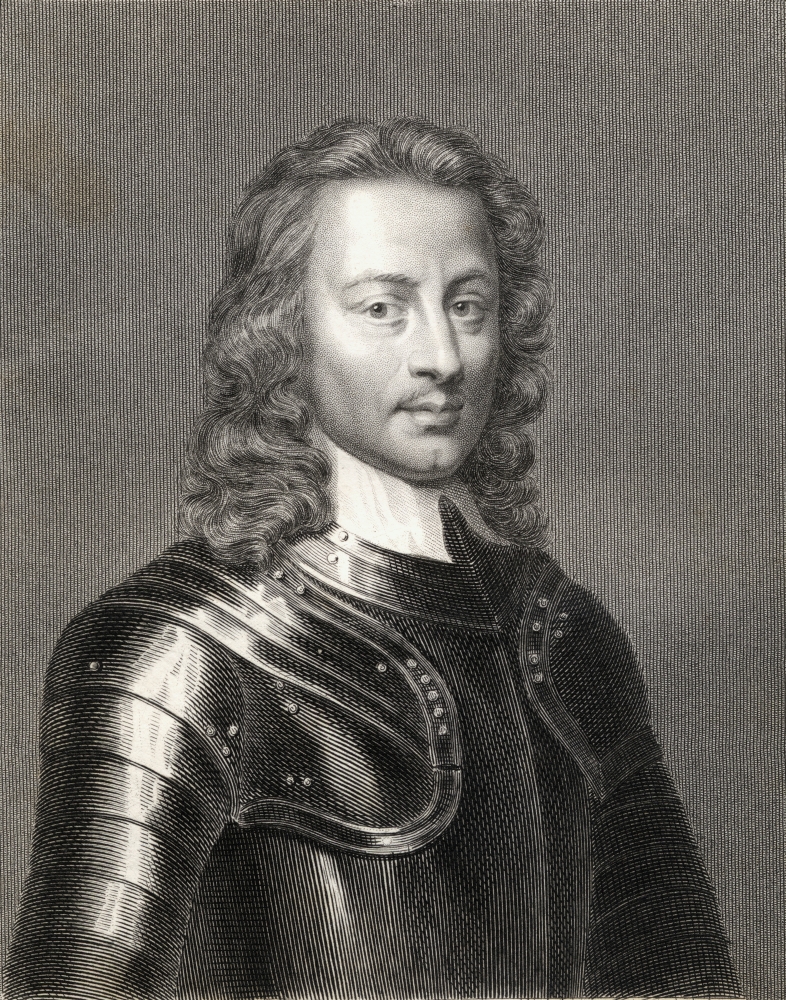 John Hampden 1594-1643. English Parliamentary Leader. From the Book Gallery of Portraits Published London 1833. Poster Print