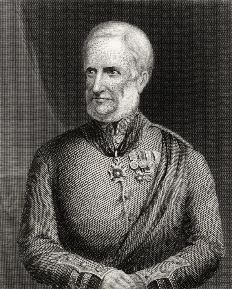 DPI1860734LARGE Major General Sir Henry Havelock 1795-1857 Britsh General 19th Century Engraving After C Holl Poster Print, 26 x 32