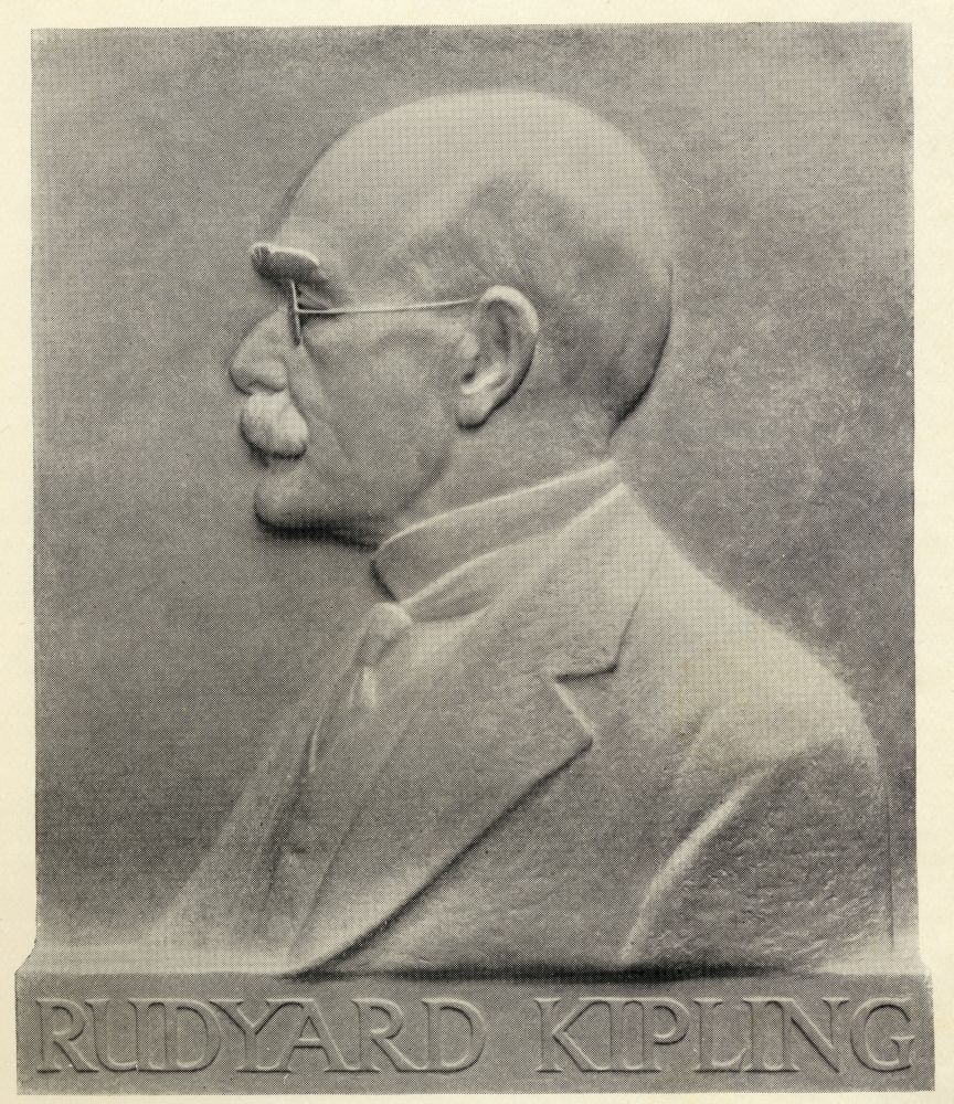 Joseph Rudyard Kipling 1865 to 1936 British Author & Poet Born In India From A Plaque by Patrick Synge-Hutchinson Fro Poster Print - 26 x 30