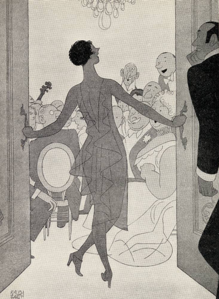 Illustration by Ralph Barton 1891 to 1931 Frontspiece From the Book But Gentlemen Marry Brunettes by Anita Loos Publishe Poster Print - 24 x 34