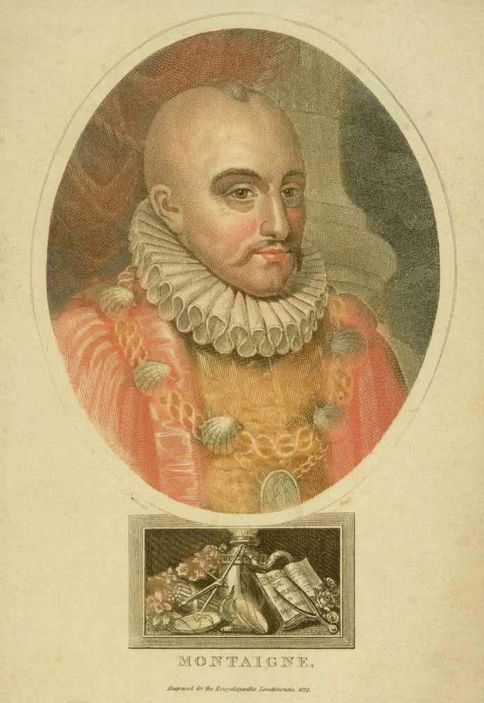 DPI1861187 Michel Eyquem De Montaigne 1533 to 1592 French Writer 19th Century Poster Print, 12 x 17