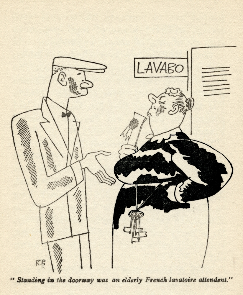 Illustration by Ralph Barton 1891 to 1931 Frontspiece From the Book But Gentlemen Marry Brunettes by Anita Loos Publishe Poster Print - 13 x 16