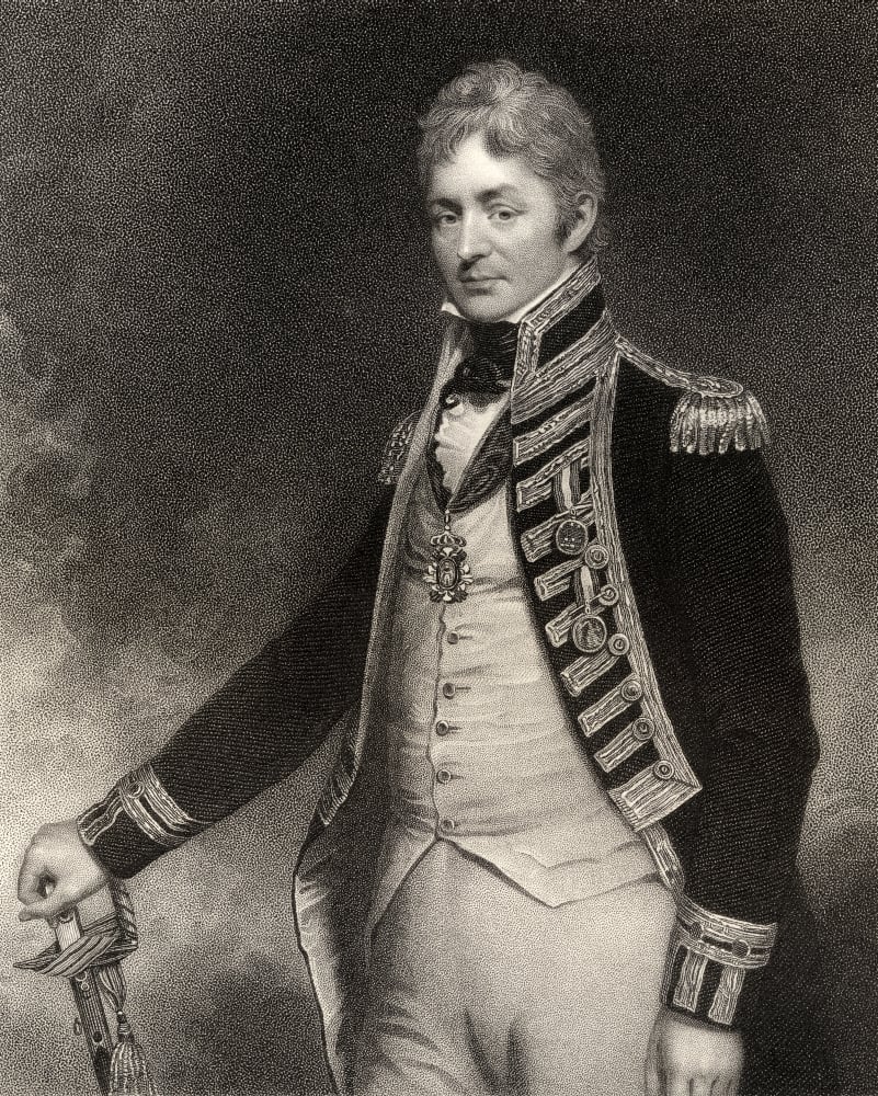 Sir Thomas Troubridge 1st Baronet C1758 to 1807 English Admiral Engraved by W Holl After Sir W Beechey From the Book Nat Poster Print, 13 x 16 -  Posterazzi, DPI1861335