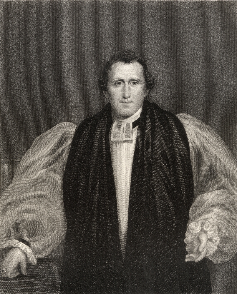 Rev Daniel Wilson 1778 to 1858 Bishop of Calcutta Engraved by J Cochran After F Howard From the Book National Portrait G Poster Print - 13 x 16