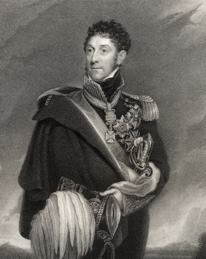 Stapleton Cotton 1st Viscount Combemere 1773 to 1865 British Field Marshal & Colonel of the 1st Life Guards Engraved B Poster Print, 26 x 32