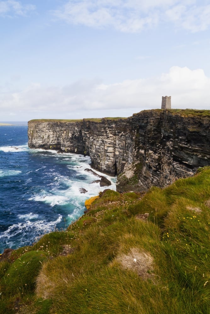 DPI12254487LARGE Marwick Head Rspb Nature Reserve Kitcheners Monument - Orkney Scotland Poster Print - 24 x 38 in. - Large