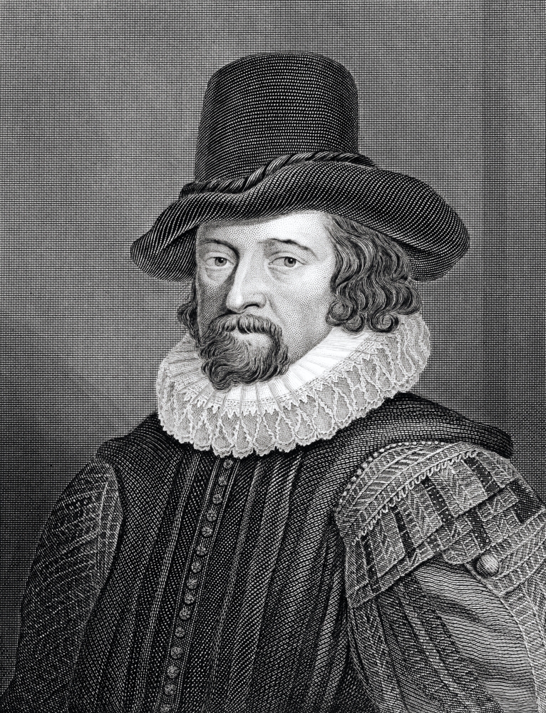 Francis Bacon 1st Viscount St Alban 1561 to 1626 English Philosopher Statesman Essayist From 19th Century Poster Print - 24 x 32