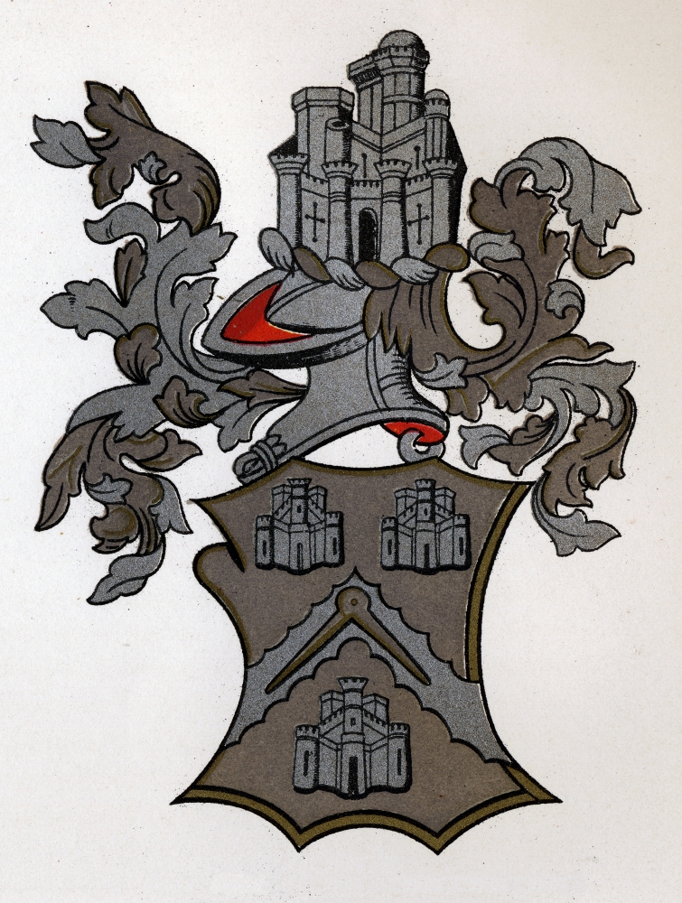Masonic Arms Arms Granted to the Masons Company of London 12th Edward Iv 1472-3 Engraving From the Book the History of F Poster Print - 24 x 32