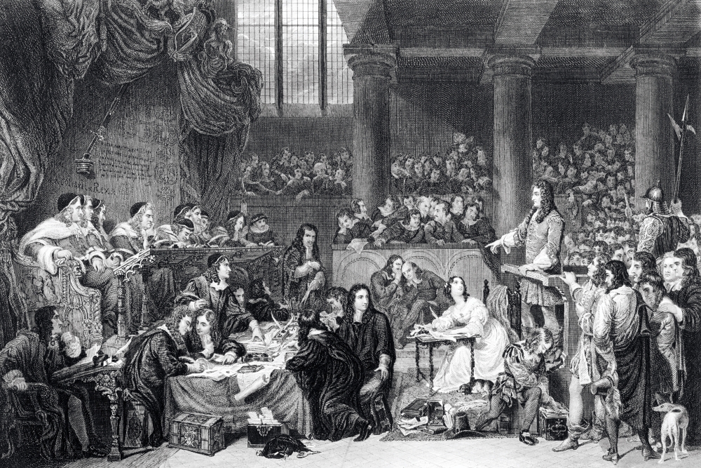 The Trial of Lord William Russell 1683 From 19th Century of Painting by Sir George Hayter Engraved by Cg Lewis William 1 Poster Print - 17 x 11