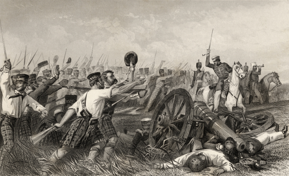 Charge of the Highlanders Before Cawnpore Under General Havelock Major General Henry Havelock 1795 to 1857 Britsh Genera Poster Print - 18 x 11