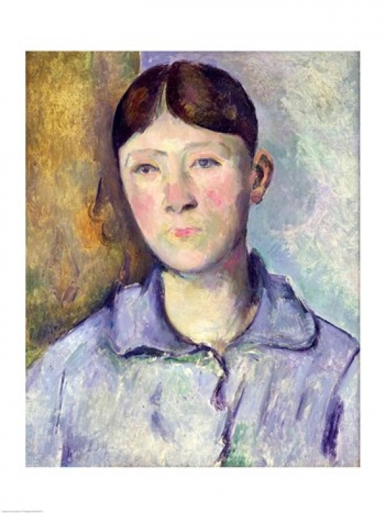 Picture of Posterazzi BALXIR194711LARGE Portrait of Madame Cezanne 1885-90 Poster Print by Paul Cezanne - 24 x 36 in. - Large