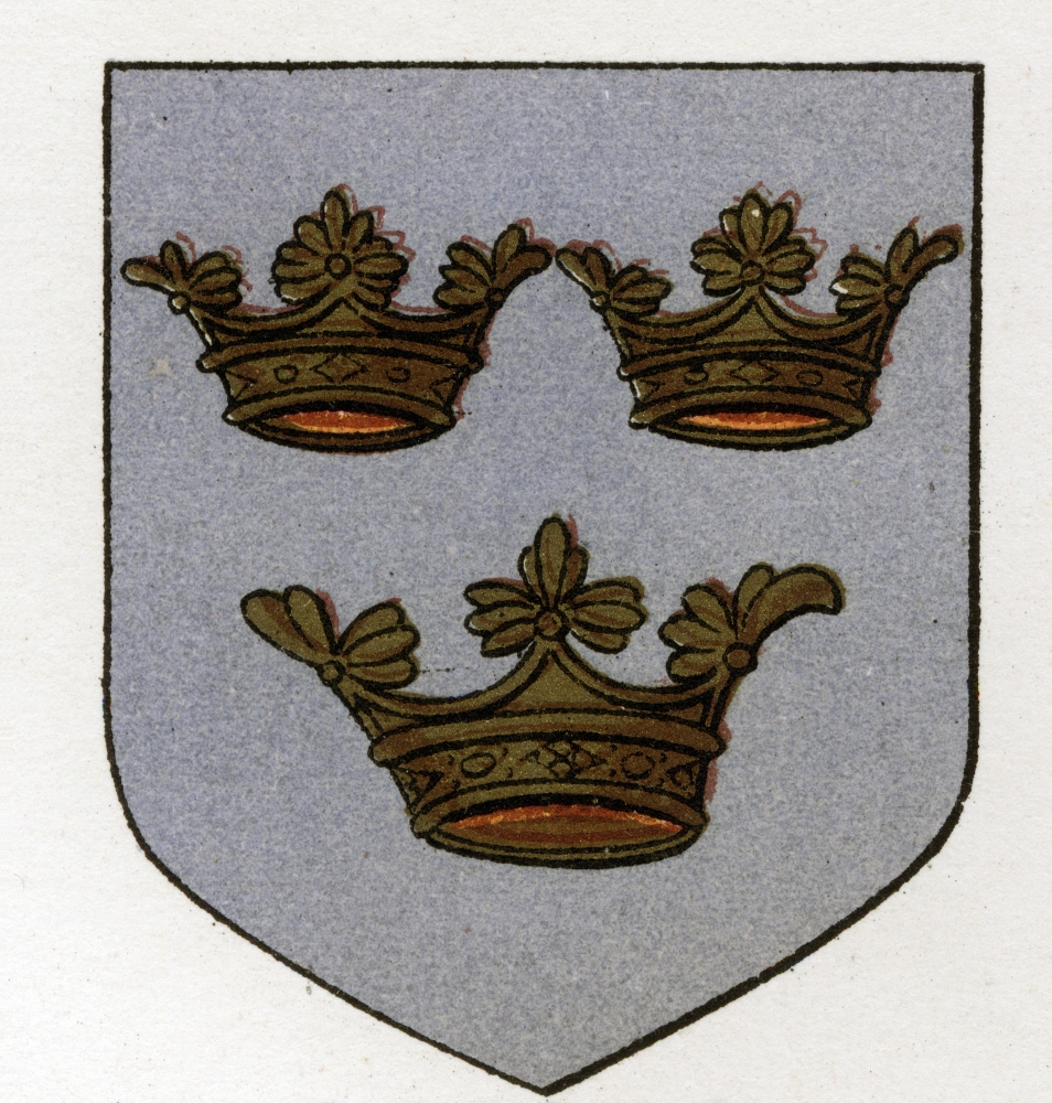 Masonic Arms the Arms Borne by Grand Lodge of All England Circa 1725 From the Book the History of Freemasonry Volume II Poster Print - 14 x 14