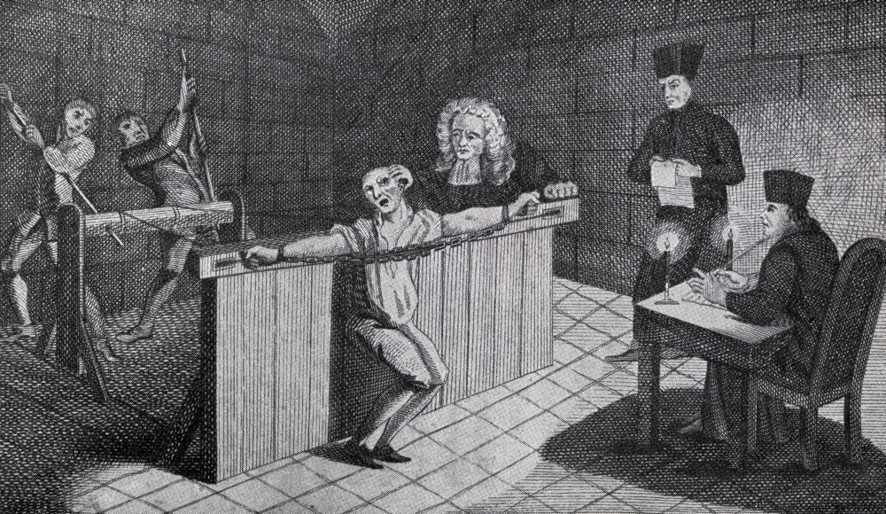 The Torture of John Coustos 1703 to 1746 In Lisbon 1744 From the Book the Poster Print