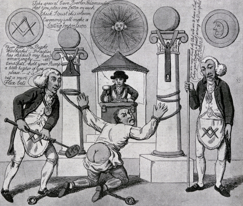 How to Make A Mason English Anti Masonic Caricature From 1800 From the Book the Freemason by Eugen Lennhoff Published 1 Poster Print, 30 x 26