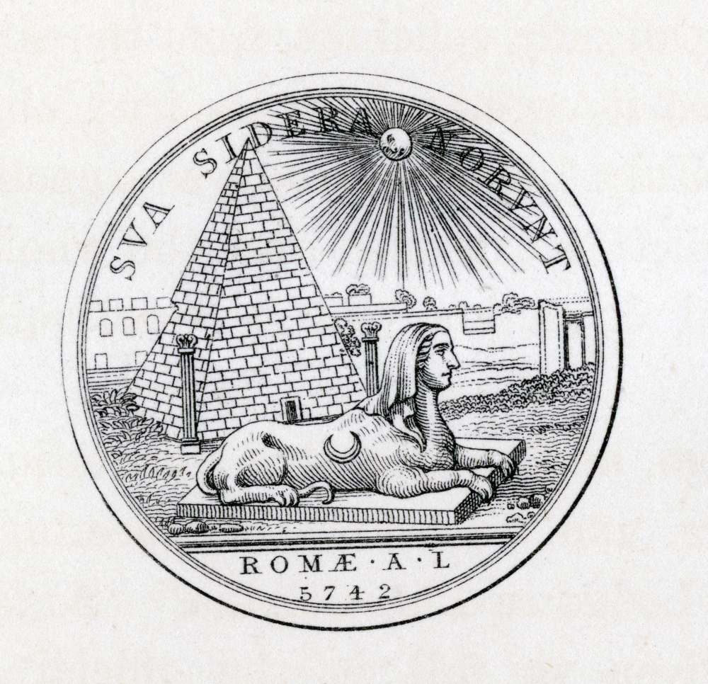 Masonic Seal Engraving From the Book the History of Freemasonry Volume III Poster Print - 14 x 14