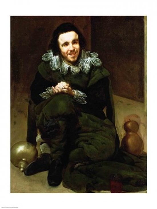 Picture of Posterazzi BALXIR199503LARGE The Buffoon Calabacillas Poster Print by Diego Velazquez - 24 x 36 in. - Large