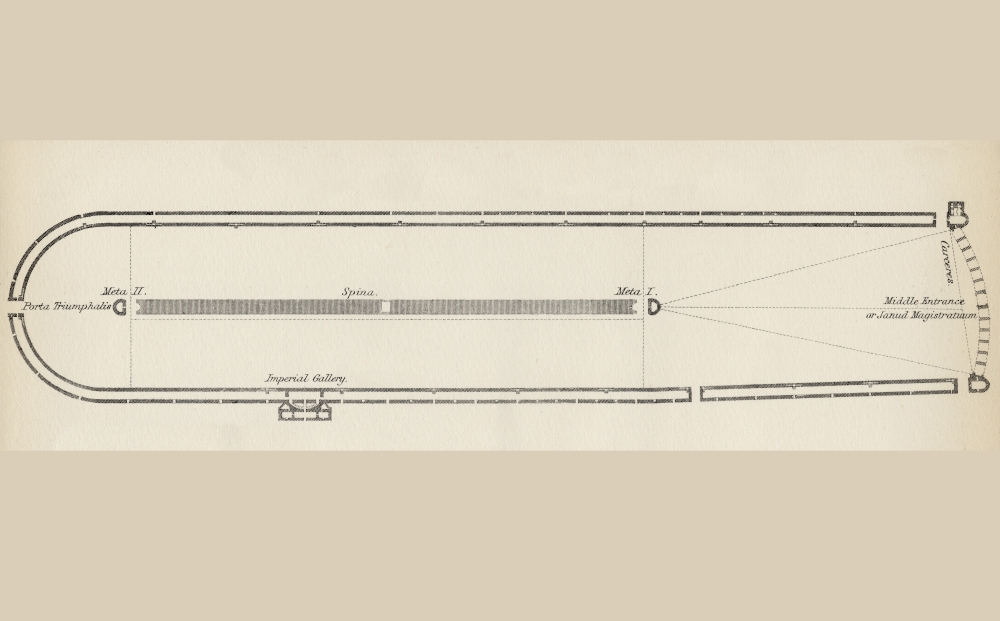 Ground Plan of A Typical Roman Circus From the National Encyclopaedia Published by William Mackenzie London Late 19th Ce Poster Print, 18 x 11