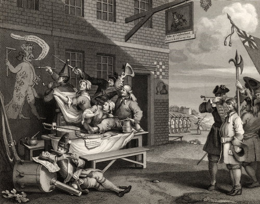 DPI1861967LARGE England Engraved by T Phillibrown After Hogarth From the Works of Hogarth Published London 1833 Poster Print, 32 x 24