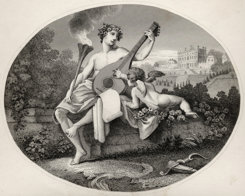 Hymen & Cupid From the Original Picture by Hogarth From the Works of Hogarth Published London 1833 Poster Print, 30 x 24