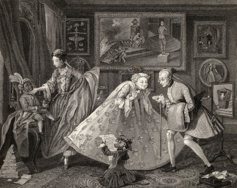 Taste In High Life From the Original Picture by Hogarth From the Works of Hogarth Published London 1833 Poster Print 16 x 13