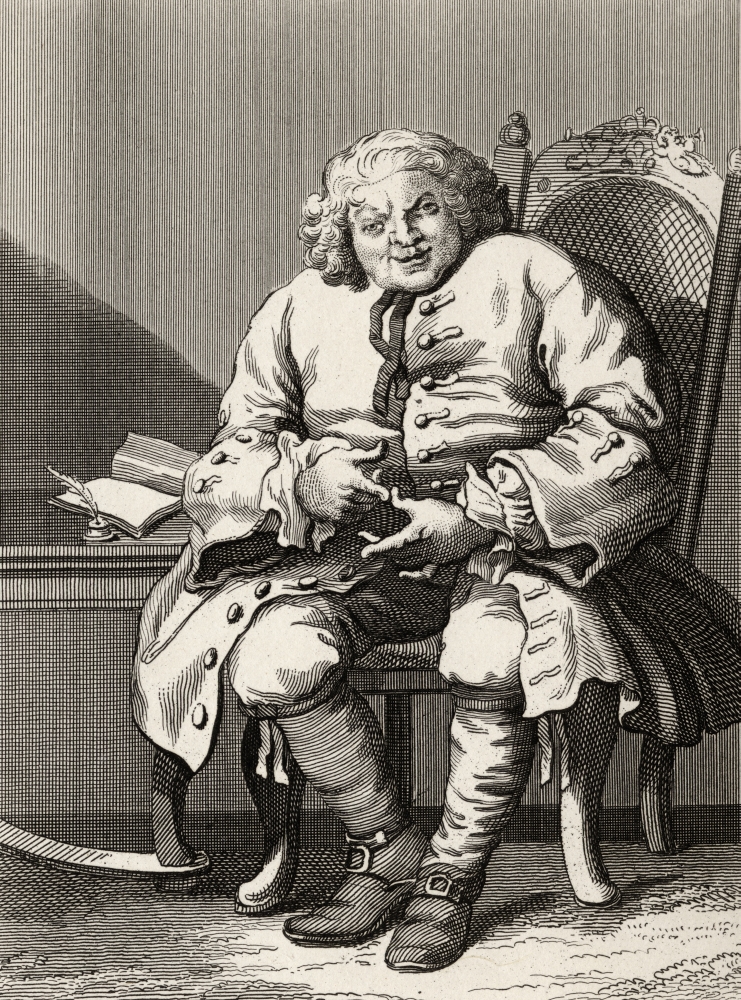 Simon Fraser Lord Lovat 1667 to 1747 Scottish Jacobite Chief From the Original by Hogarth From the Works of Hogarth Publ Poster Print - 12 x 17