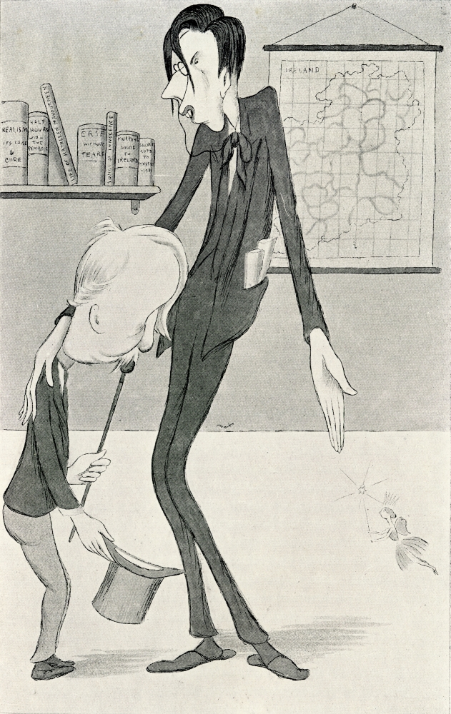 DPI1862246LARGE Mr W. B. Yeats Presenting Mr George Moore to the Queen of the Fairies by Max Beerbohm 1872 1956 Poster Print, 22 x 36