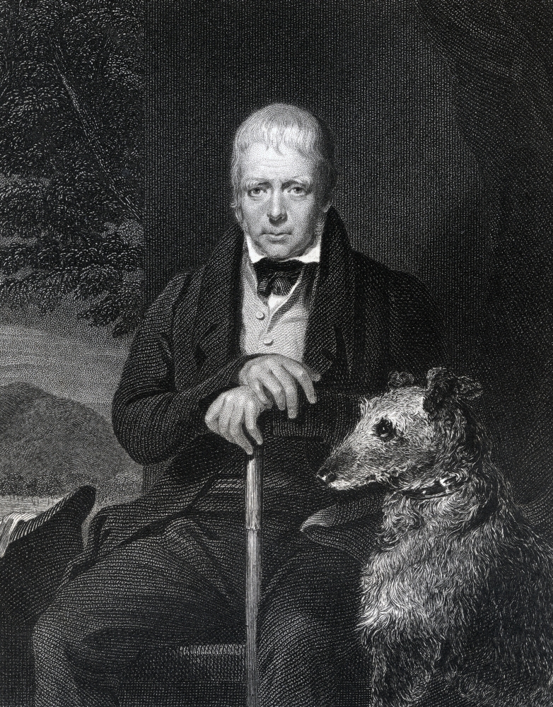 Sir Walter Scott 1771 to 1832 Scottish Novelist Poet Historian & Biographer Engraved by W Holl After J W Gordon From T Poster Print, 24 x 32